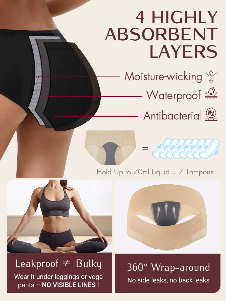 LOSWIE® Culotte haute absorption zéro fuite pour femme